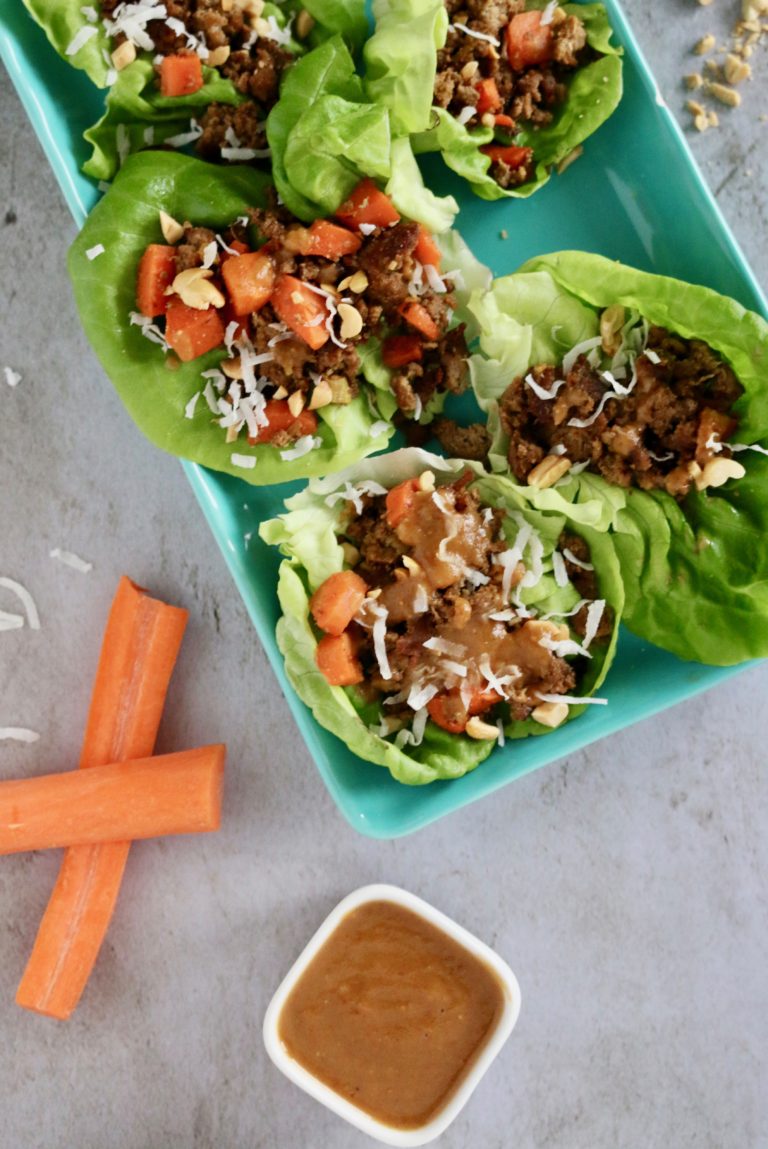 HEALTHY ASIAN LETTUCE WRAPS- gluten free, dairy free, AIP