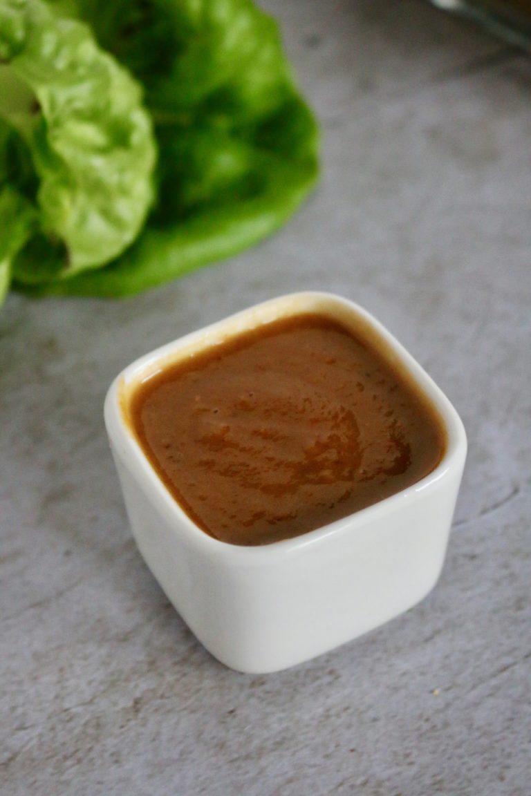 PEANUT SAUCE FOR LETTUCE WRAPS- gluten free, dairy free, AIP friendly