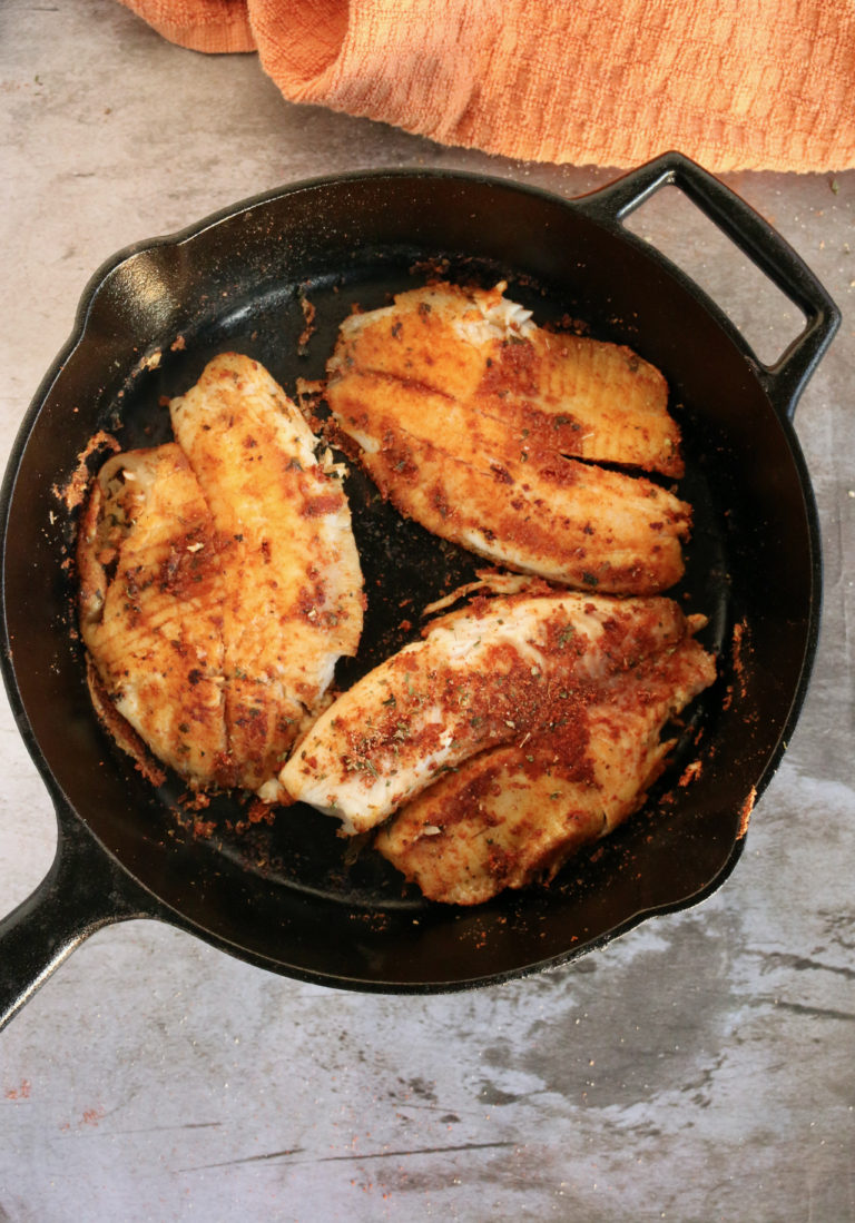 SIMPLE BLACKENED TILAPIA WITH FISH SAUCE