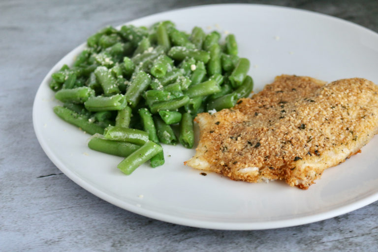 PARMESAN CRUSTED TILAPIA- Baked, Gluten-Free