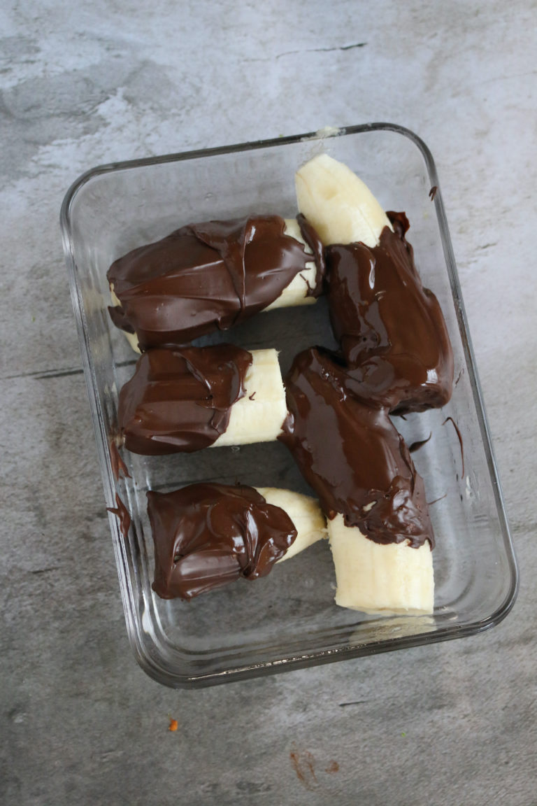 CHOCOLATE COVERED BANANAS- Simple & Healthy Dessert